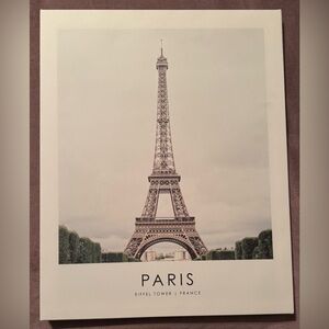 Paris Eiffel Tower Art Print on Canvas